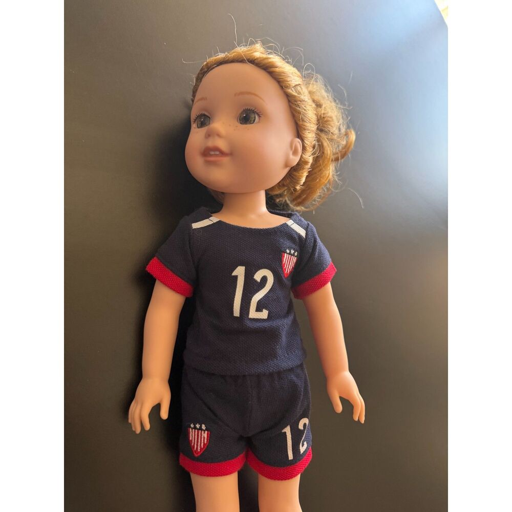 14" American Girl Doll Team USA Soccer #12